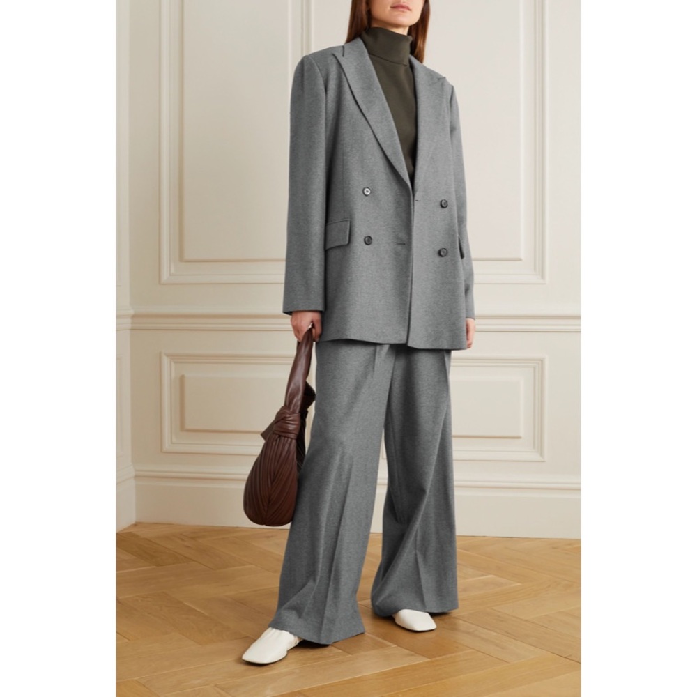 Joseph Wool Silk Grey Suit 34/0/Xs